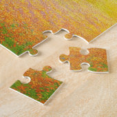 風車と静かな小麦畑の風景 ジグソーパズル (側面)