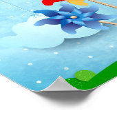 風車と風船 ポスター (角)