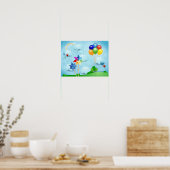 風車と風船 ポスター (キッチン)