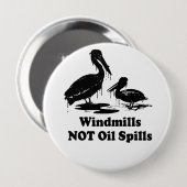 風車のない石油流出 缶バッジ (正面&裏面)