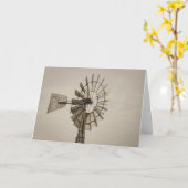 風車のグリーティングカードの車輪 カード (黄色い花)