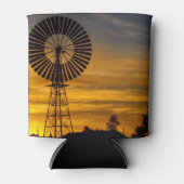 風車のサンセットの写真の缶クーラー 缶クーラー (正面)