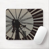 風車のシルエットのmousepad マウスパッド (マウス)