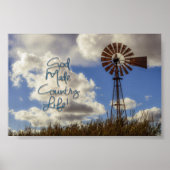 風車のシーン神が国の生活ポスターを作った ポスター (正面)