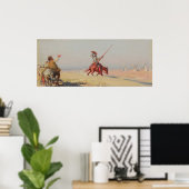 風車のドン・キホーテ戦い ポスター (ホームオフィス)