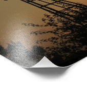 風車の写真の拡大とカンザスサンセット フォトプリント            (角)