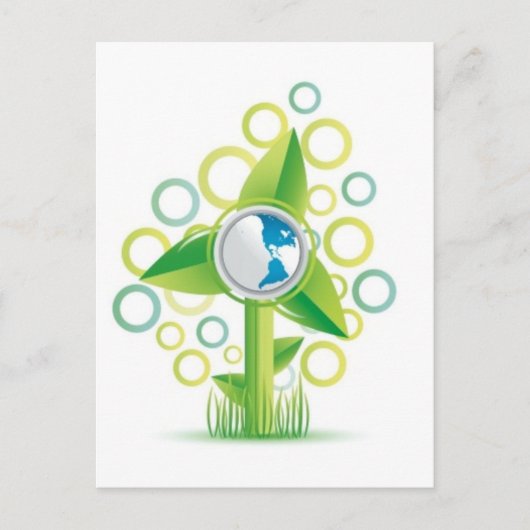 風車の地球 ポストカード (正面)