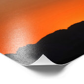 風車の夕日 フォトプリント            (角)