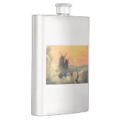 風車の山と雲 フラスク (右)