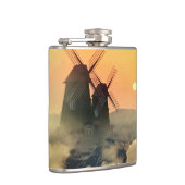 風車の山と雲 フラスク (右)