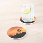 風車の日没のコースター コースター (側面)