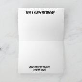 風車の日没のBirthydayカード カード (内部)