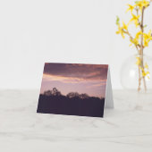 風車の日没Notecard #1 カード (黄色い花)