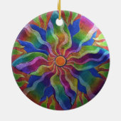 風車の曼荼羅のオーナメント セラミックオーナメント (裏面)