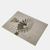 風車の歓迎フォーマットの車輪 ドアマット (アングル)