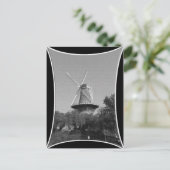 風車の白黒 ポストカード (スタンド正面)