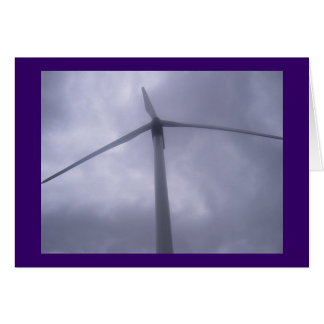 風車の空白のなカード (正面横)