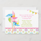 風車の誕生会 招待状 (正面)