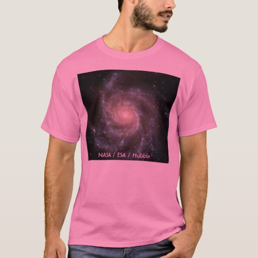 風車の銀河系、NASA/ESA/ハッブル Tシャツ (正面)