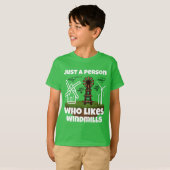 風車のTシャツが好きな人 Tシャツ (正面フル)