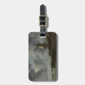 風車のWijkのオランダのbij Duustede、Ruisdael ラゲッジタグ (正面縦)