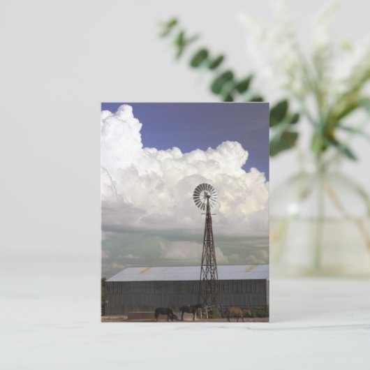 風車はがき ポストカード (スタンド正面)