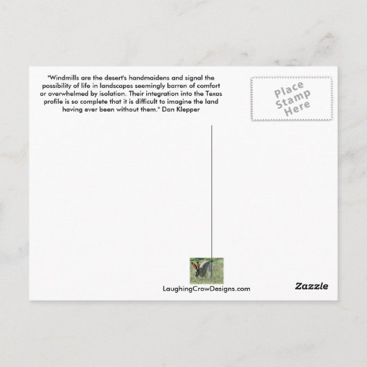 風車はがき ポストカード (裏面)
