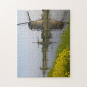 風車はキンダージクの運河沿いにある ジグソーパズル (縦)