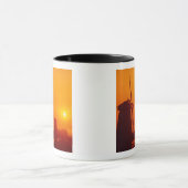 風車は夕日、シャーマーホーン、オランダ マグカップ (中央)