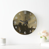 風車を持つ風景 – Salomon Rombouts ラージ壁時計 (ホーム)