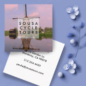 風車オランダキンダーダイク写真旅行観光 スクエア名刺