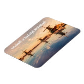 風車キンダーダイクオランダ様式化 マグネット (左側)