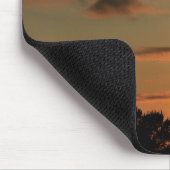 風車シルエットマウスパッド付きカンザスサンセット マウスパッド (コーナー)