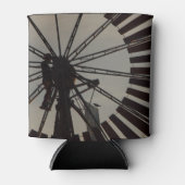 風車シルエット缶クーラー 缶クーラー (正面)