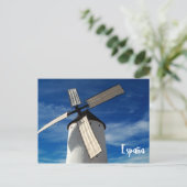 風車スペインのはがき ポストカード (スタンド正面)