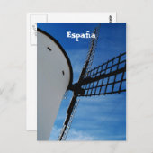 風車スペインの葉書 ポストカード (正面/裏面)