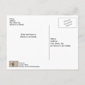 風車セピア葉書の空白の車 ポストカード (裏面)