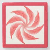 風車フラワー ストーンコースター (正面)