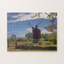 風車ランドスケープエストニアアイランドザレマジグ ジグソーパズル