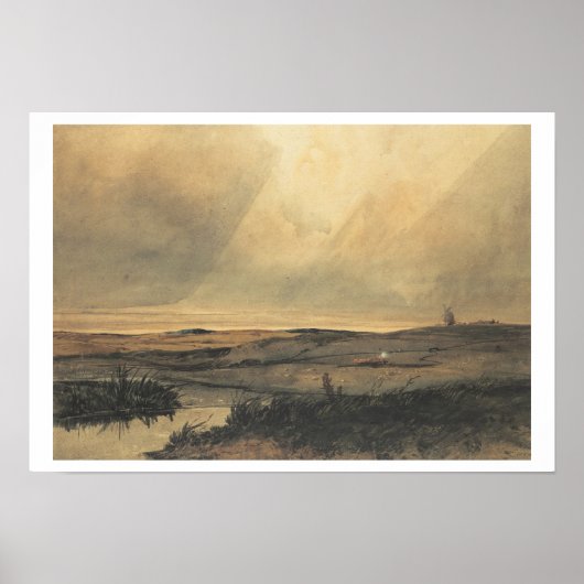 風車付きムーア ポスター (正面)