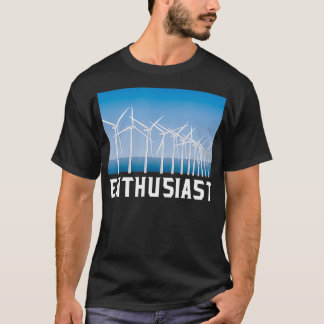 風車再生可能エネルギー愛好家風車 Tシャツ
