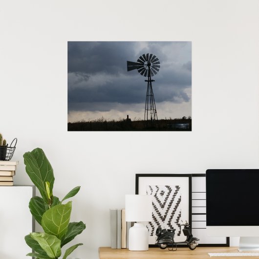 風車嵐 ポスター (ホームオフィス)