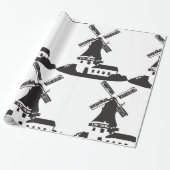 風車建物 ラッピングペーパー (アンロールド)