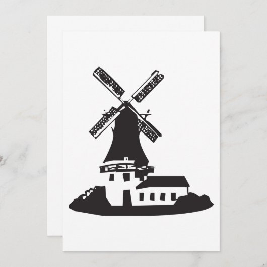 風車建物 招待状 (正面/裏面)