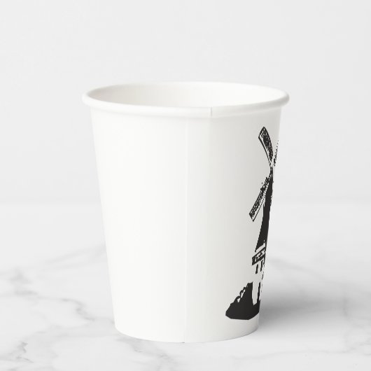 風車建物 紙コップ (右)