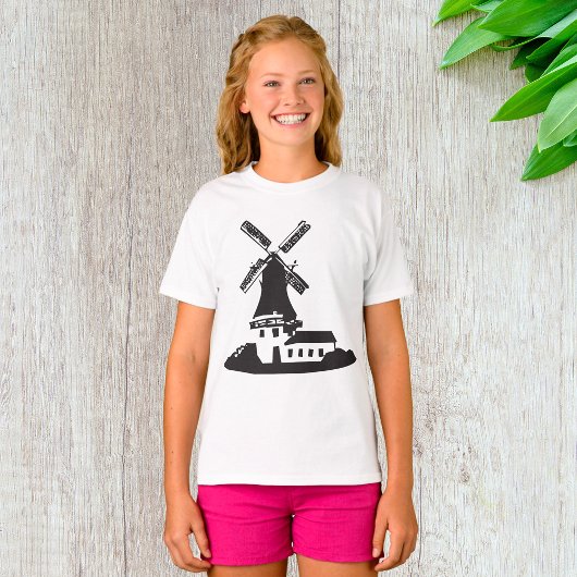 風車建物 Tシャツ