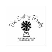 風車手引き名住所ラバースタンプ ラバースタンプ (インプリント)