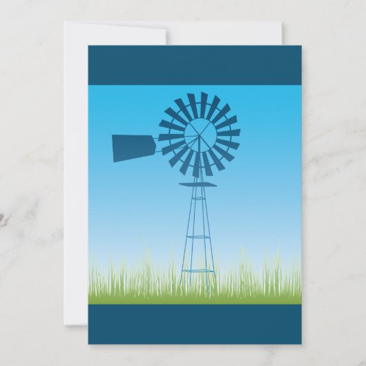 風車招待状 招待状 (正面)