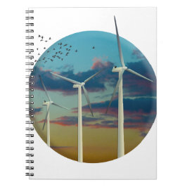 風車絵を描空 ノートブック