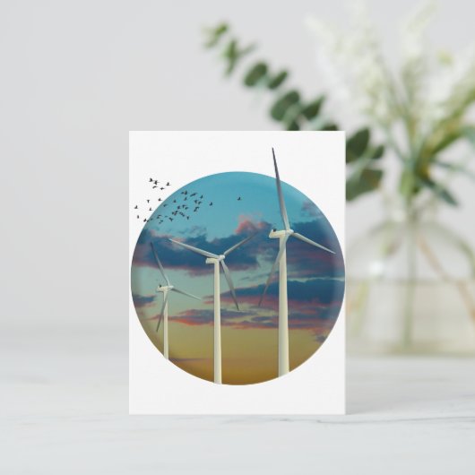 風車絵を描空 ポストカード (スタンド正面)